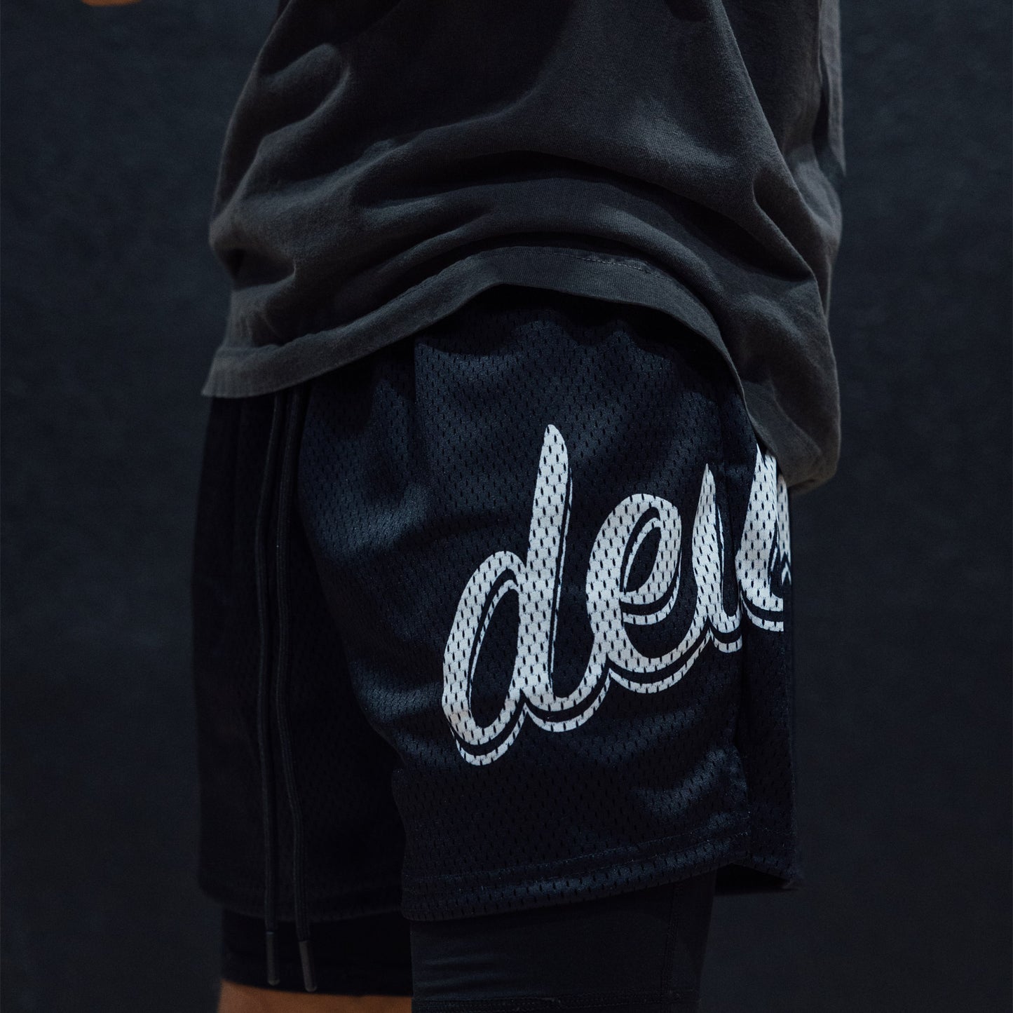 Mesh Shorts "Black White"