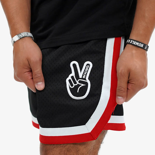 Vibe Shorts 2.0 "Black White Red"