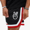 Vibe Shorts 2.0 "Black White Red"