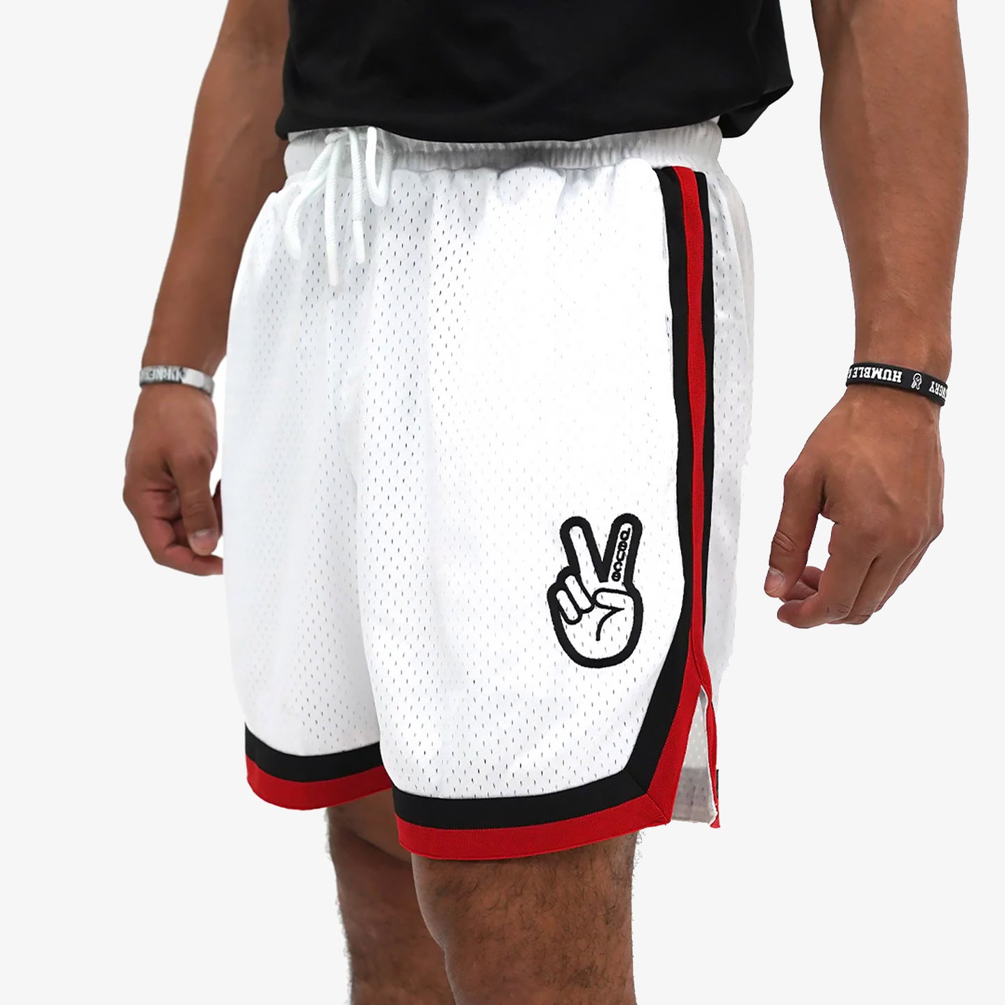 Vibe Shorts 2.0 "White Red Black"