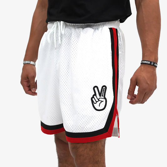Vibe Shorts 2.0 "White Red Black"